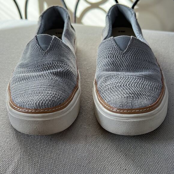 Tom’s Parker Cupsole gray slip-on durable and comfortable canvas sneakers 6.5 W - Picture 3 of 16
